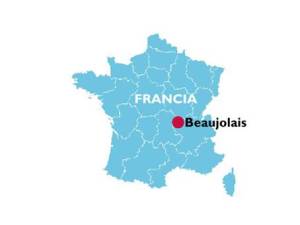 Mapa Beaujolais